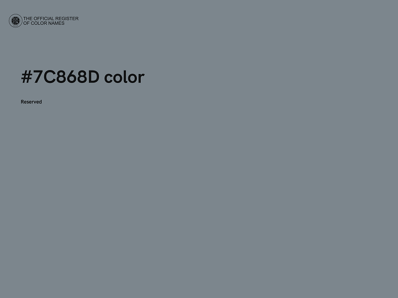 #7C868D color image