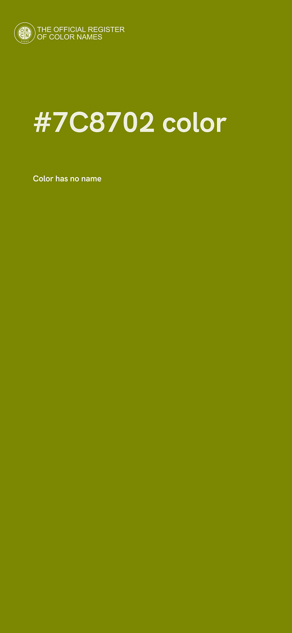 #7C8702 color image