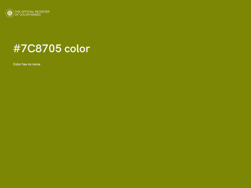 #7C8705 color image
