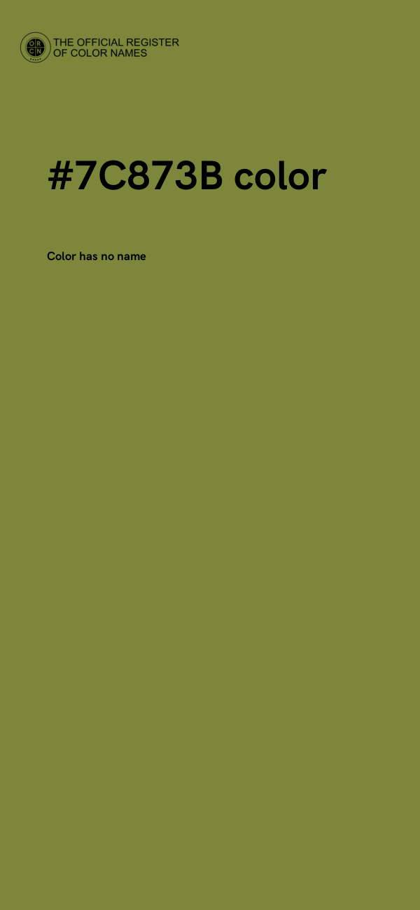 #7C873B color image