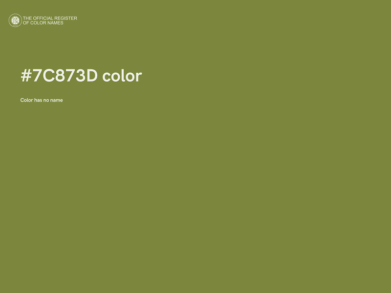 #7C873D color image