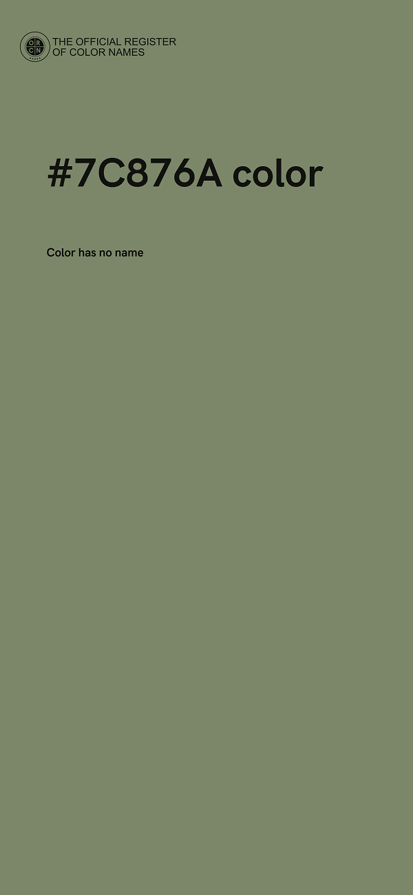 #7C876A color image