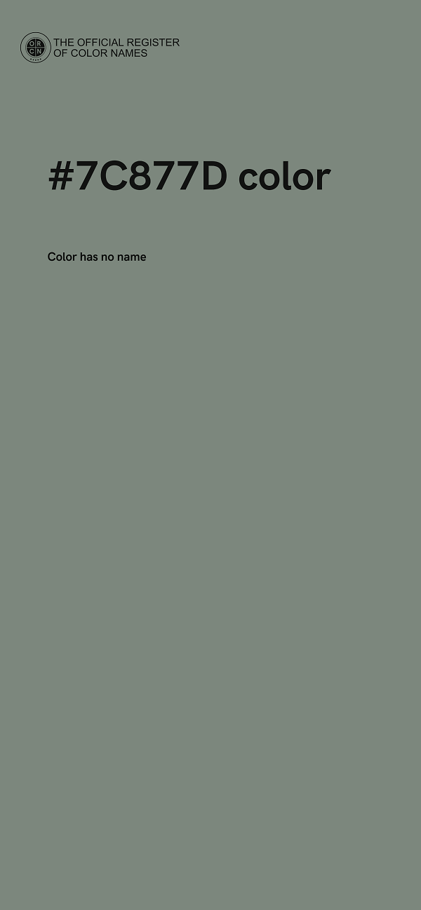 #7C877D color image