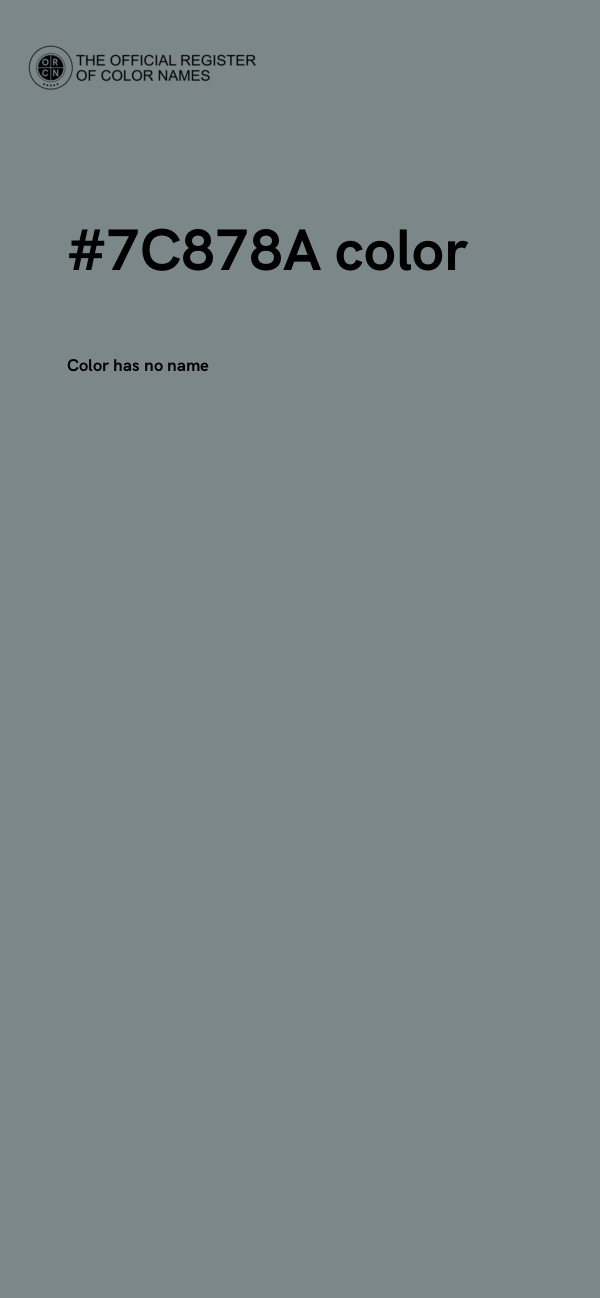 #7C878A color image