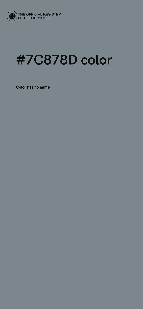 #7C878D color image