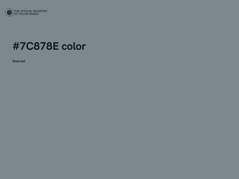 #7C878E color image