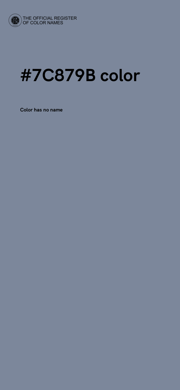 #7C879B color image