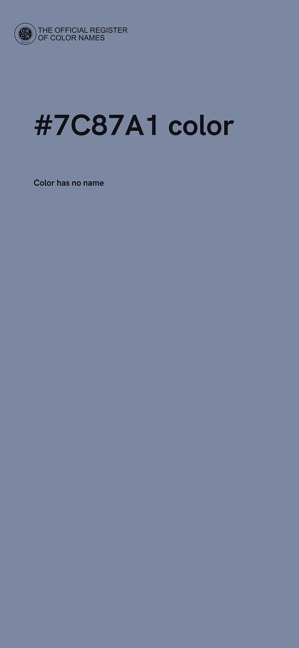 #7C87A1 color image