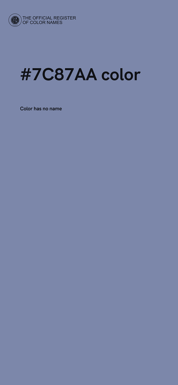 #7C87AA color image