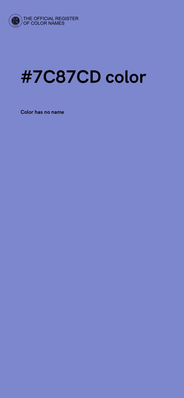 #7C87CD color image