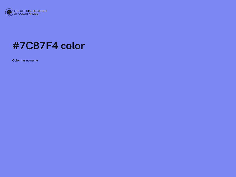 #7C87F4 color image