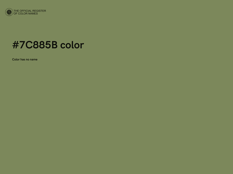 #7C885B color image