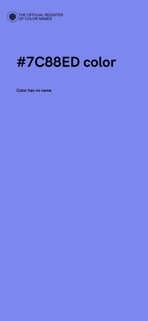 #7C88ED color image