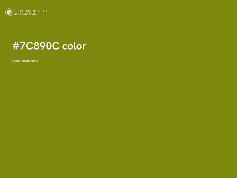 #7C890C color image