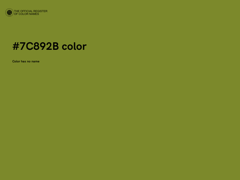 #7C892B color image