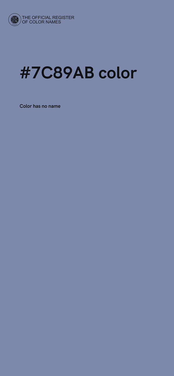 #7C89AB color image