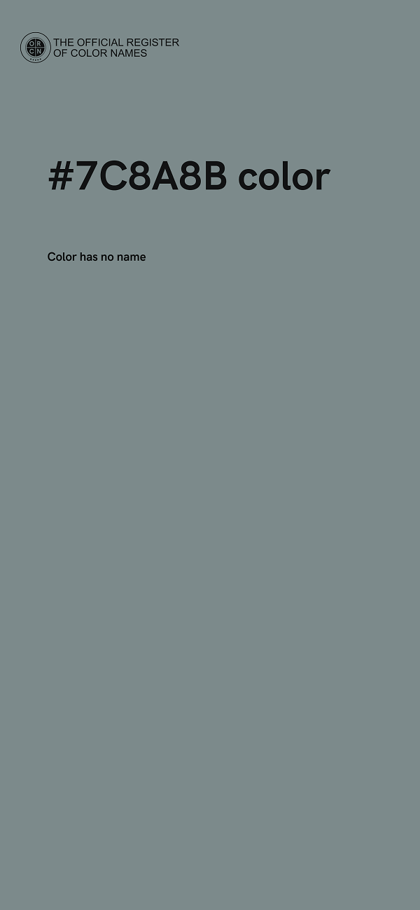 #7C8A8B color image