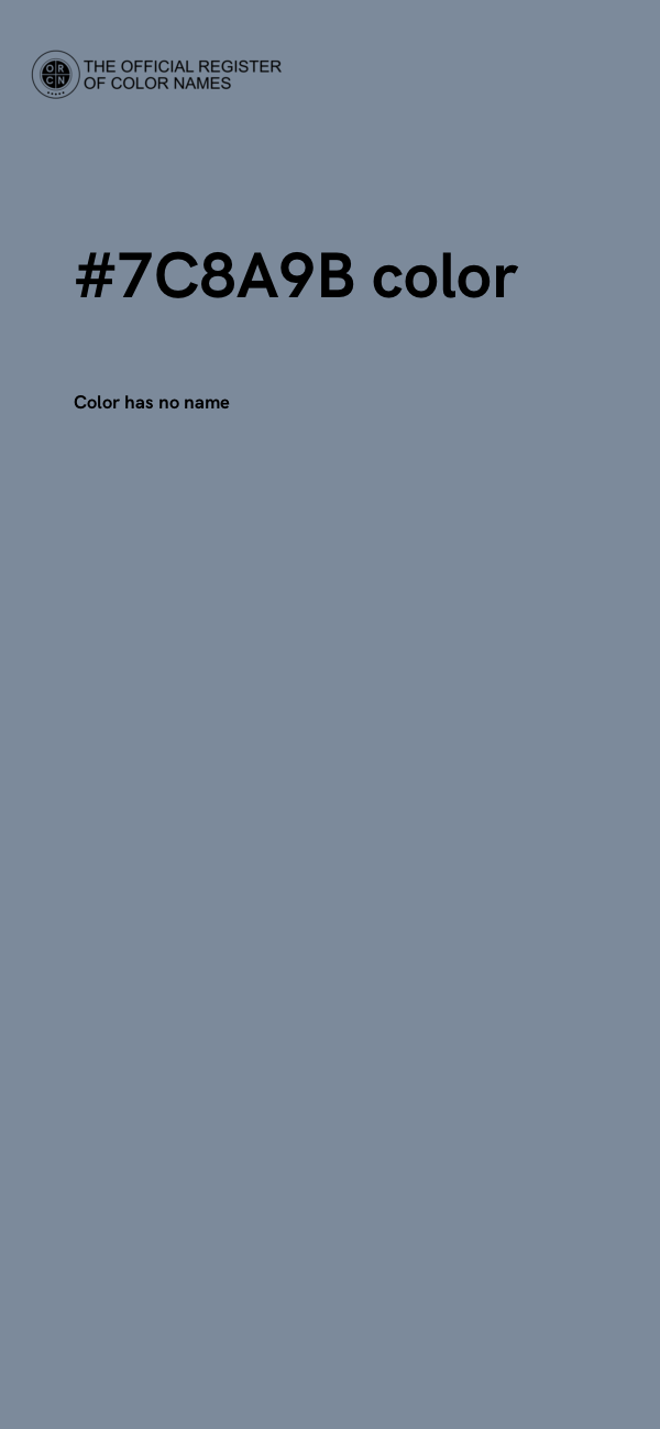 #7C8A9B color image