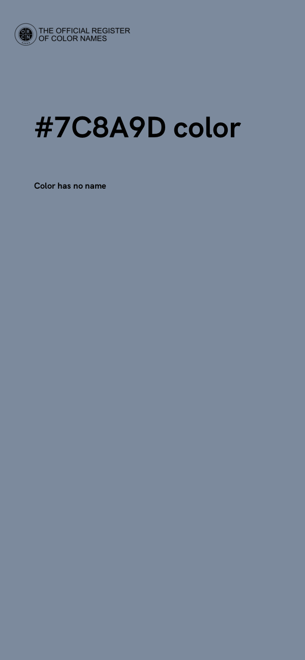 #7C8A9D color image