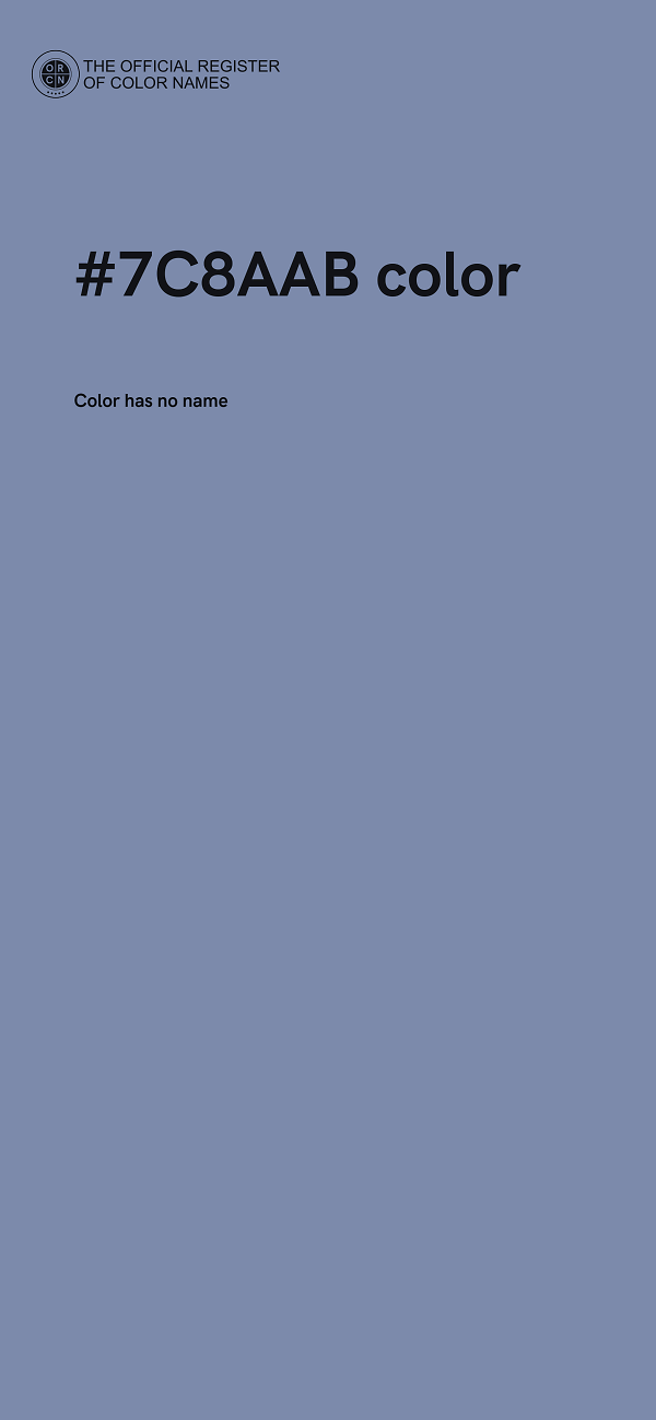 #7C8AAB color image