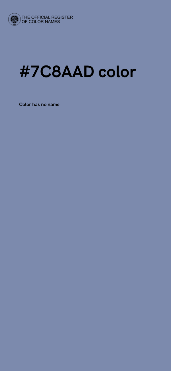 #7C8AAD color image