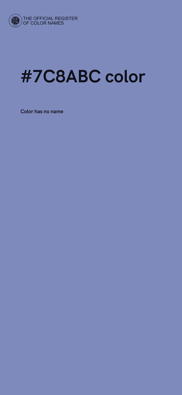 #7C8ABC color image