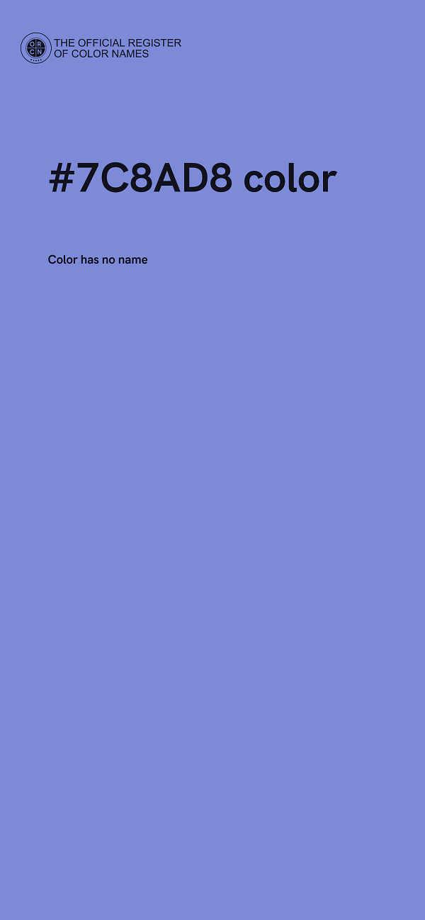 #7C8AD8 color image
