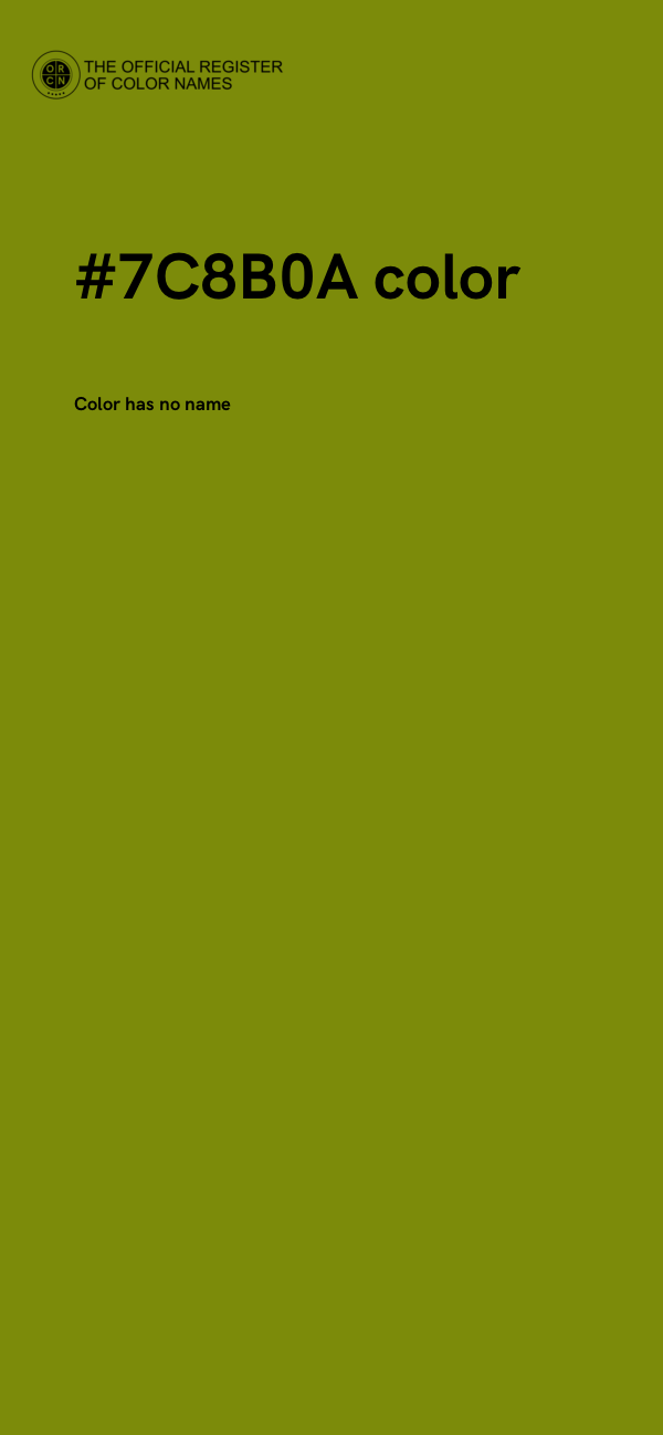 #7C8B0A color image