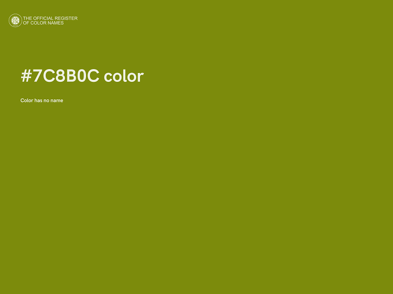 #7C8B0C color image