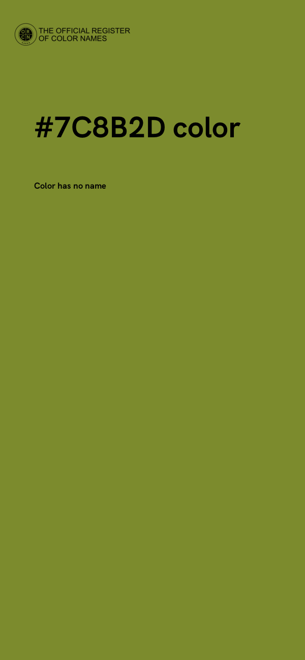 #7C8B2D color image