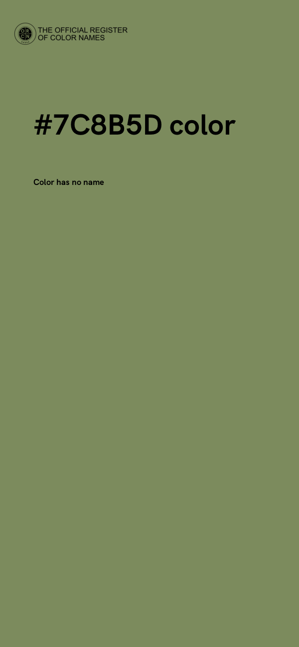 #7C8B5D color image