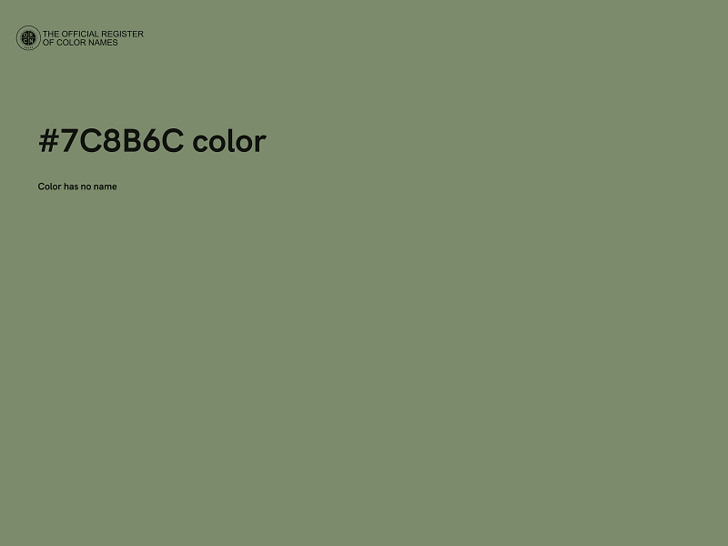 #7C8B6C color image