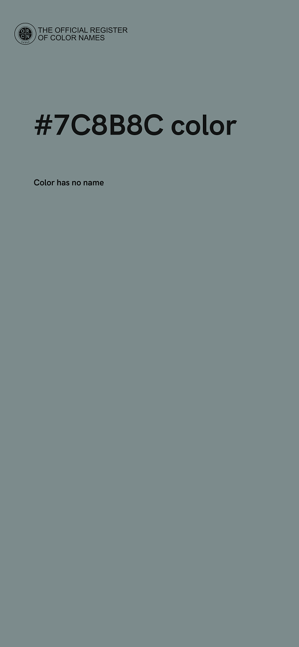 #7C8B8C color image