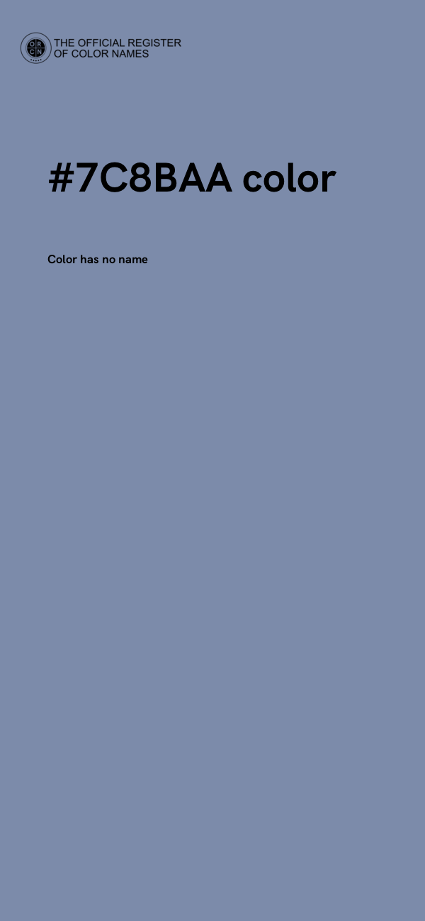 #7C8BAA color image