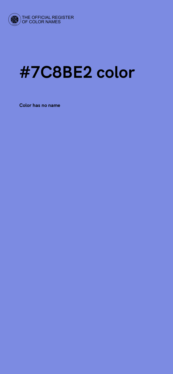 #7C8BE2 color image