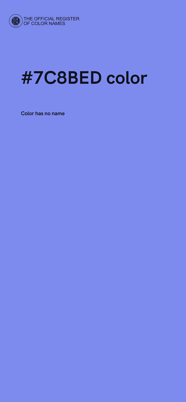 #7C8BED color image