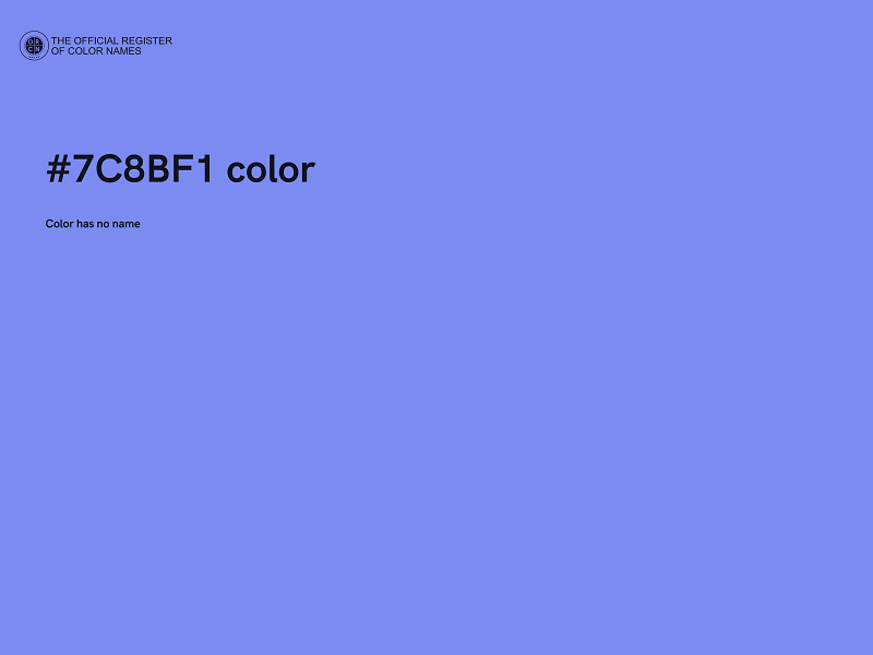 #7C8BF1 color image