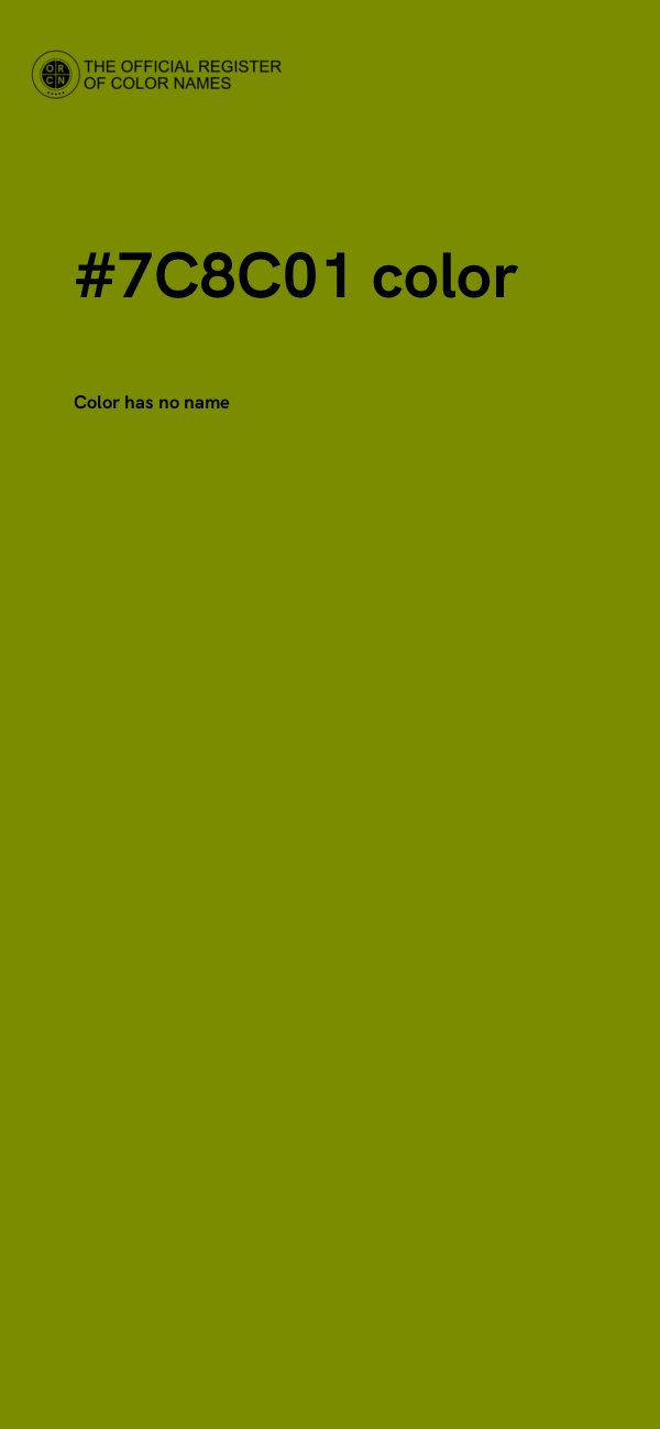 #7C8C01 color image