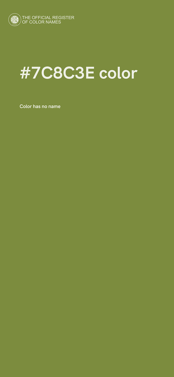#7C8C3E color image