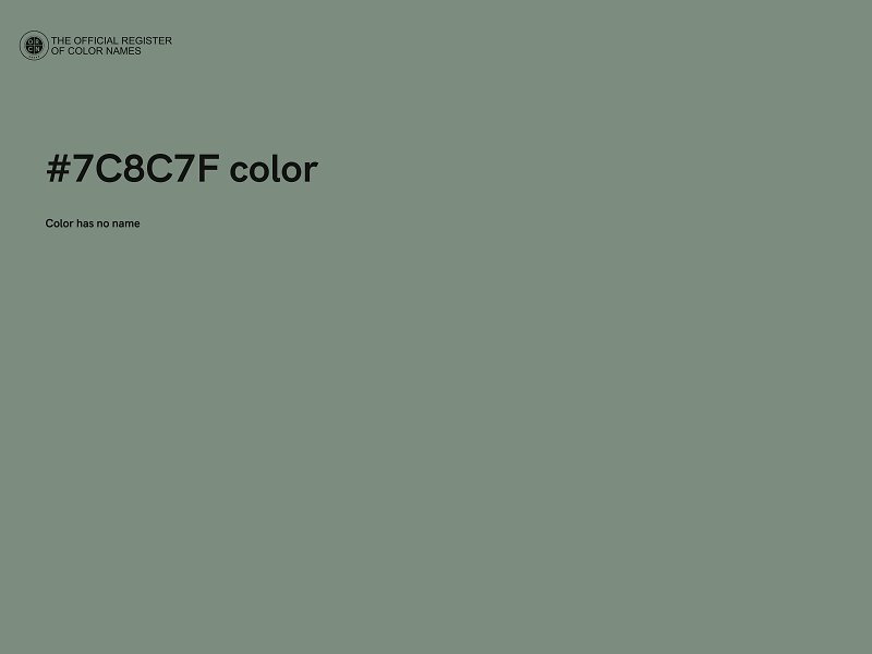 #7C8C7F color image