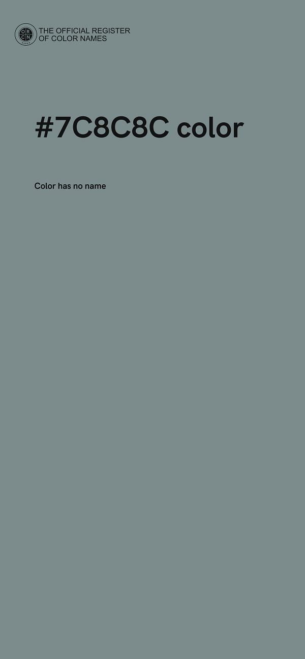 #7C8C8C color image