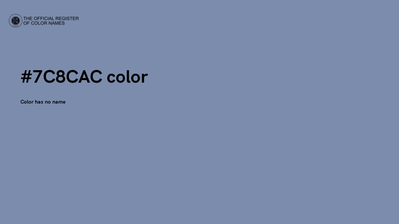 #7C8CAC color image