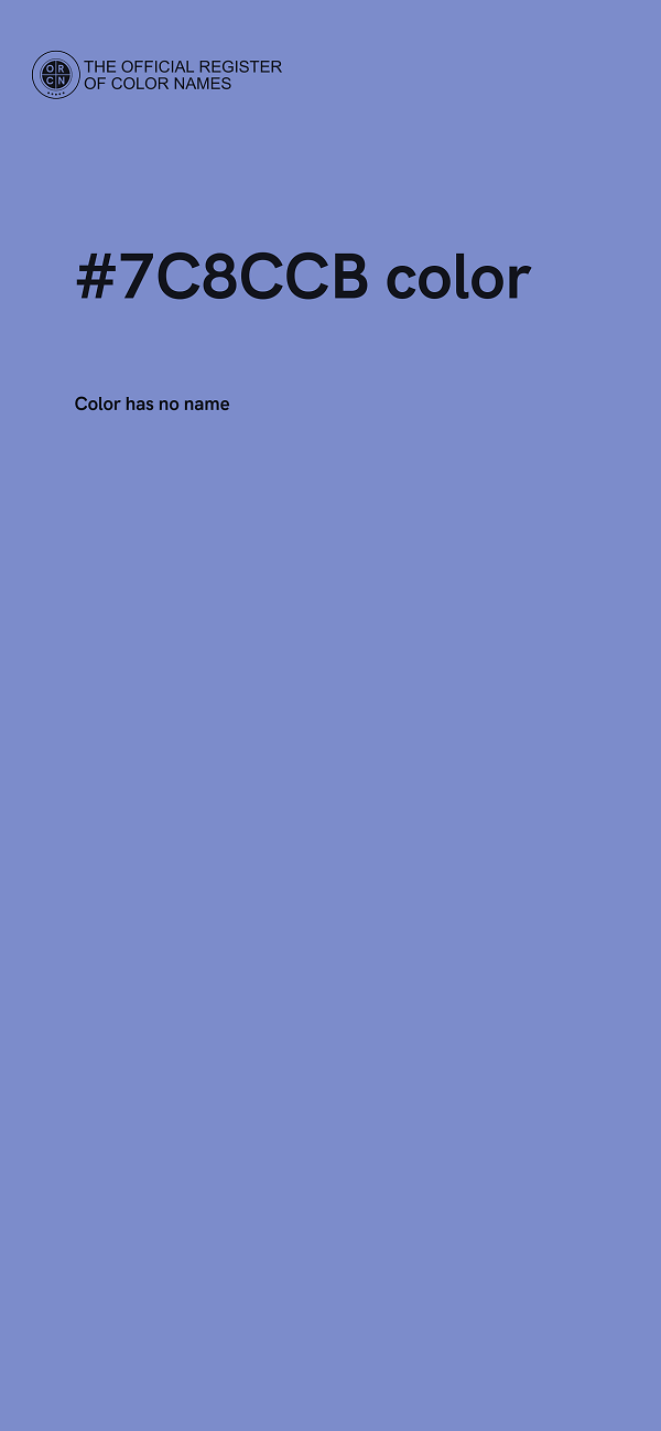 #7C8CCB color image