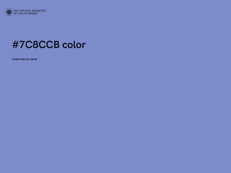 #7C8CCB color image