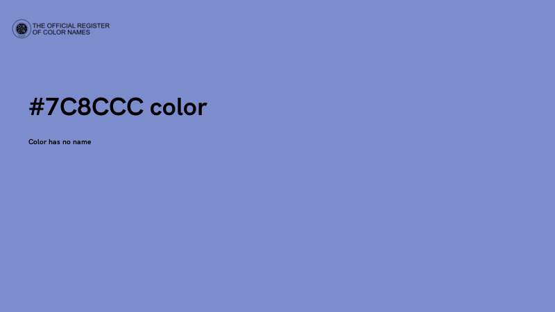 #7C8CCC color image