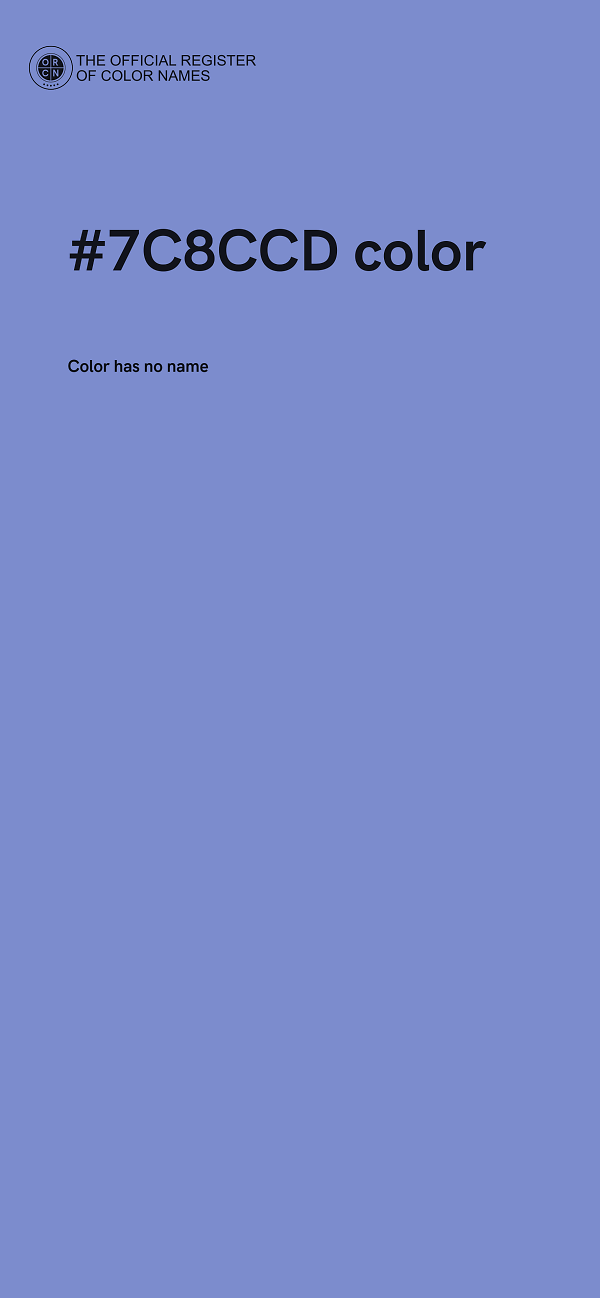 #7C8CCD color image
