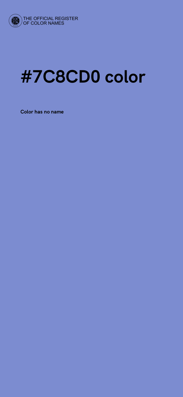 #7C8CD0 color image