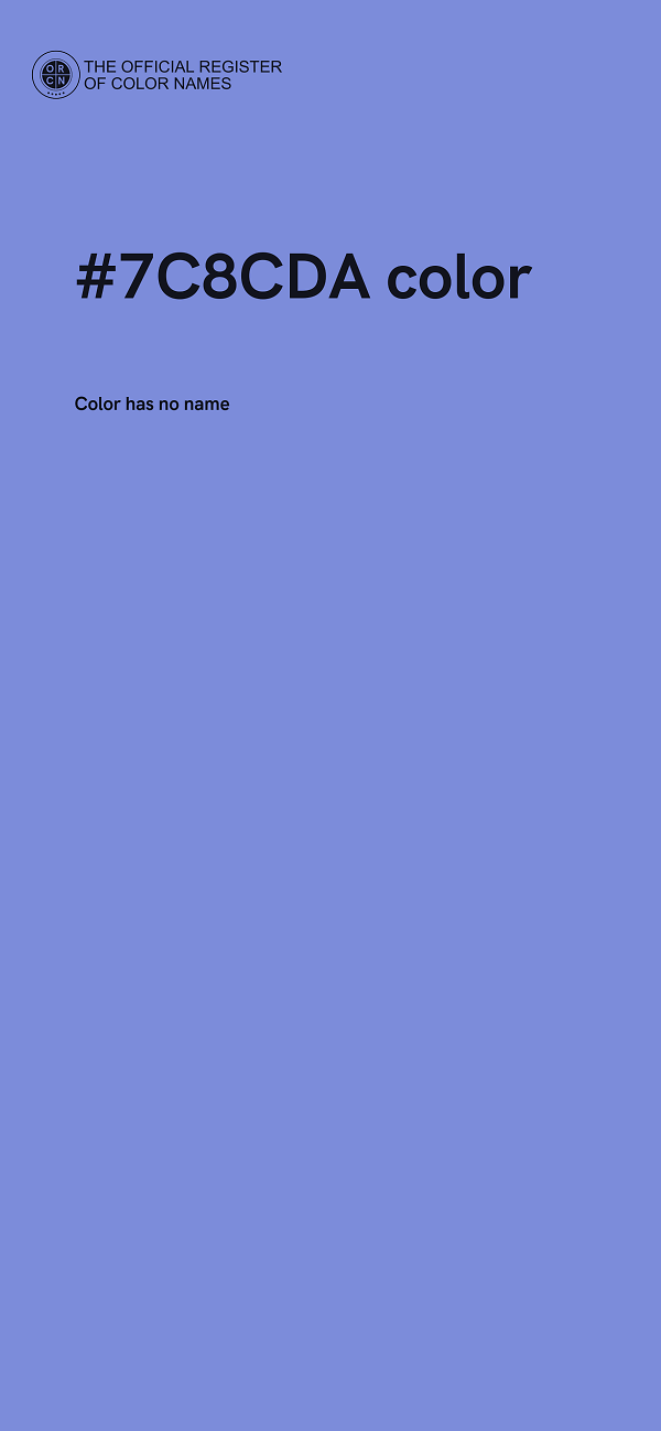 #7C8CDA color image