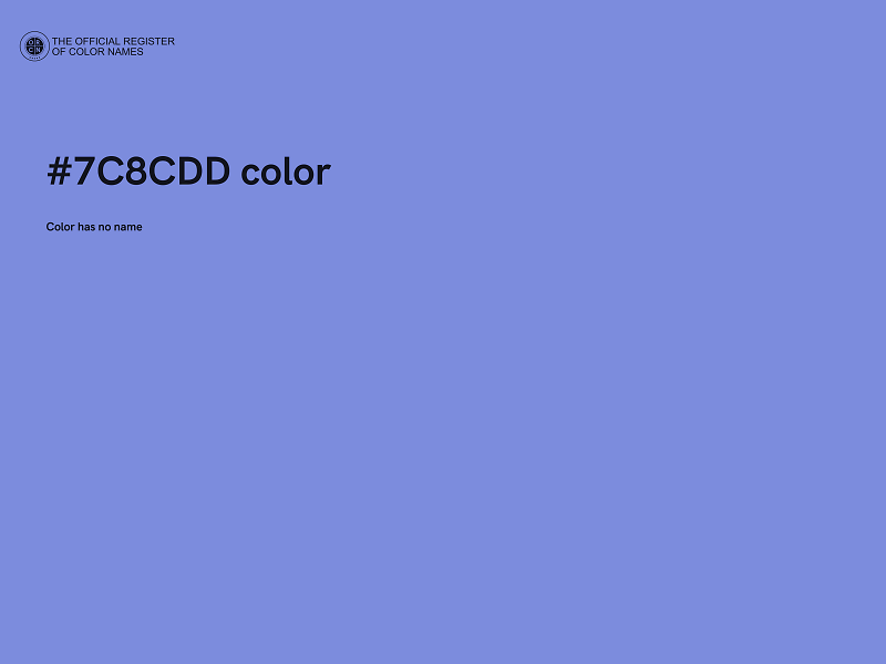 #7C8CDD color image