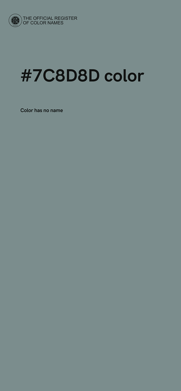 #7C8D8D color image